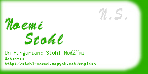 noemi stohl business card